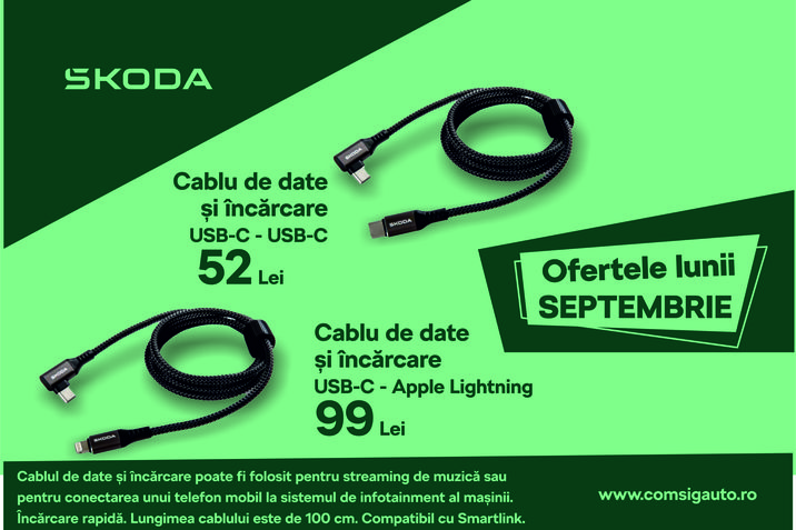 Ofertele lunii septembrie - Accesorii Originale Skoda