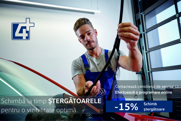 Schimbă la timp ŞTERGĂTOARELE pentru o vizibilitate optimă.