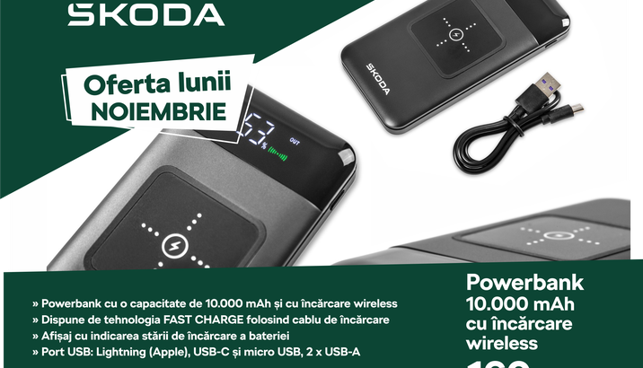 Oferta lunii noiembrie -Accesorii Originale Škoda