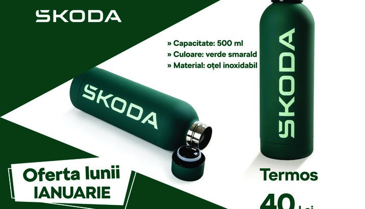 Oferta lunii ianuarie - Accesorii Originale Škoda - Termos